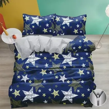 Povlečení NOVINKA 2025 ! LUXUSNÍ BAVLNĚNÉ POVLEČENÍ na 2 postele 140x200/70x90 - HVĚZDY A HVĚZDIČKY