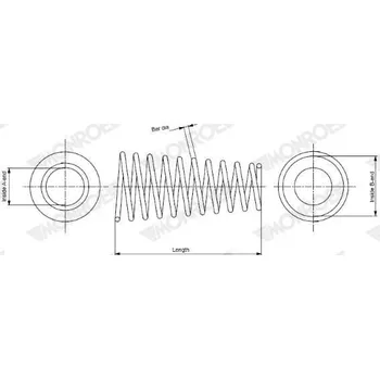 Pružina podvozku MONROE SP3134