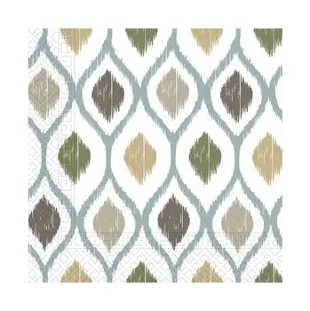 Papírový ubrousek Papírové ubrousky Procos Boho 33x33 cm 20 ks