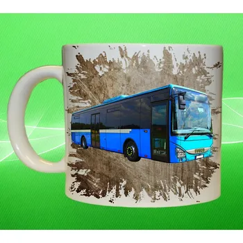 Moon River hrnek s autobusem IVECO Crossway LE hnědý 150 ml