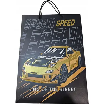 Dárková taška Dárková taška střední 30x41x12 cm papírová JP-6614A MIX VZORŮ