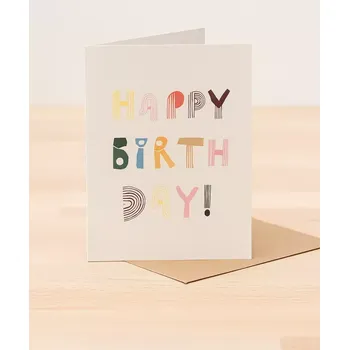 Plakát Paper Collective Happy Birthday, umělecké přání