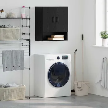 Příborník do zásuvky Nástěnná skříňka Černý dub 60 x 31 x 70 cm Kompozitní dřevo