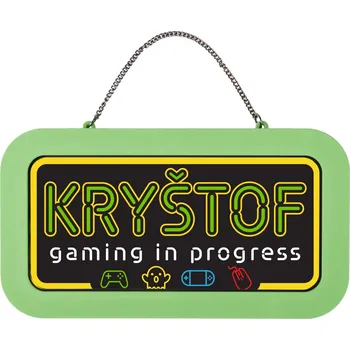 Party dekorace Neonová cedulka se jménem - Kryštof