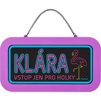 Party dekorace Neonová cedulka se jménem - Klára