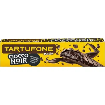 Čokoláda Motta Tartufone Hořká čokoláda s kakaovou náplní (Barra Ciocconoir) 150g
