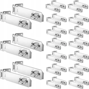 Visací zámek 20X ZÁMEK ZÁPADKA MONTÁŽNÍ SKŘÍŇKY DVEŘE OKNA S UCHYTEM PRO VISACÍ ZÁMEK