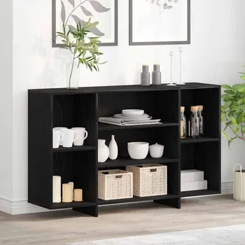 Servírovací skříň Černý dub 120 x 30 x 75 cm kompozitní dřevo