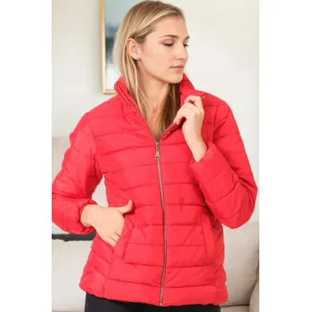 Dámská casual bunda Z9746 DEWBERRY WOMEN'S JACKET-RED dewberry červená 3468509