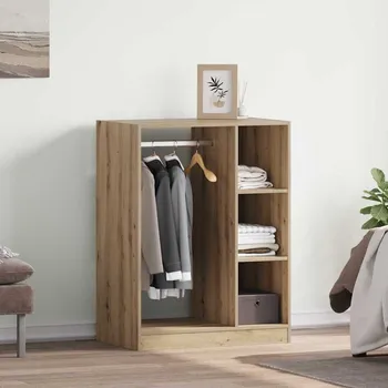 Šatní skříň Šatní skříň s policí Artisanový dub 77 x 48 x 102 cm