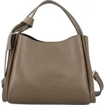 Luxusní dámská kožená kabelka do ruky Roswita, taupe