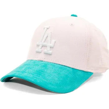 Módní doplněk Dětská Kšiltovka New Era - MLB Kids Cord 9FORTY - LA Dodgers - Light Pink / Mint dětské kšiltovky Youth (54-56 cm)