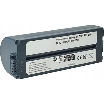 Baterie akumulátor Li-Ion 1400 mAh náhrada za Canon NB-CP1L NB-CP2L