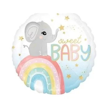 Balónek Fóliový balónek Standard Satin XL - Sloník pro miminko
