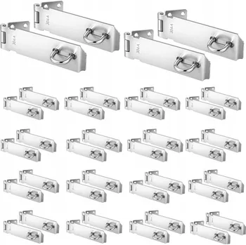 Visací zámek 20X ZÁMEK ZÁPADKA MONTÁŽNÍ SKŘÍŇKY DVEŘE OKNA S UCHYTEM PRO VISACÍ ZÁMEK