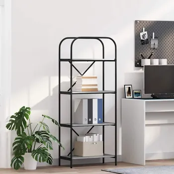 Obývací pokoj Knihovna Šedá Sonoma 60 x 30 x 146 cm Kompozitní dřevo