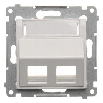 Elektrická zásuvka Nástěnná internetová a telefonní lišta Kontakt-simon bílá