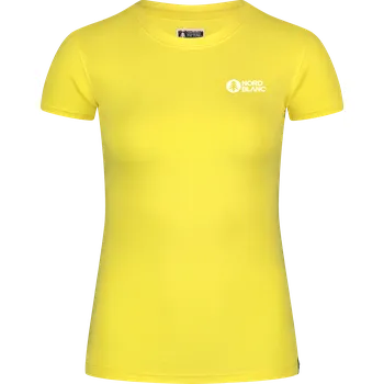 Žluté dámské bavlněné tričko EMBLEM - 36
