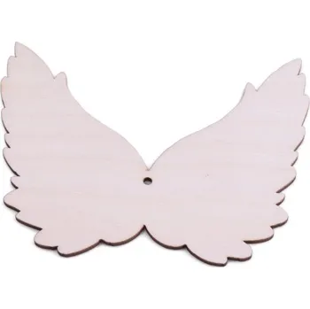 Vánoce EU Dřevěné andělské křídlo 130x100 mm
