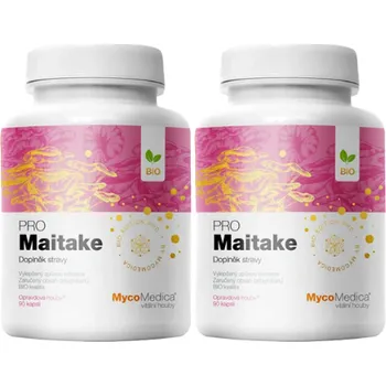 2x MycoMedica Maitake PRO 180 cps. (Pomáhá pročišťovat organismus)
