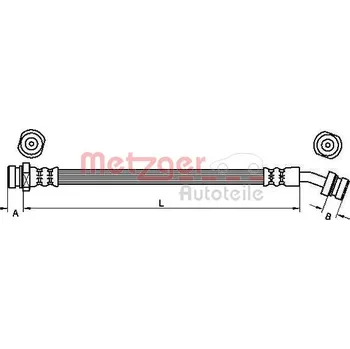 Brzdová hadice Brzdová hadice METZGER 4110833