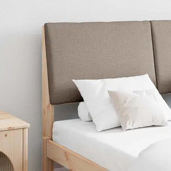 Ložnice Čalouněné čelo postele Taupe 160 cm Masivní borové dřevo