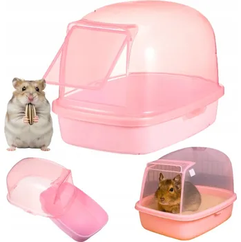 Bazén vana toaleta pro pískové do koupele pro hlodavce činčily 24x16x18 cm