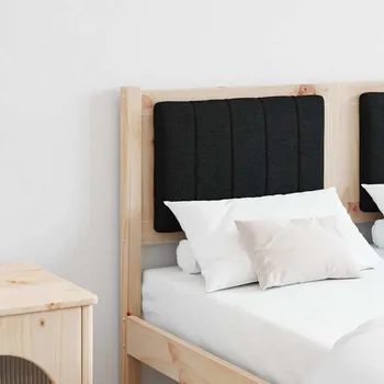 Čalouněné čelo postele s čelo Hnědá 120 cm Masivní borové dřevo