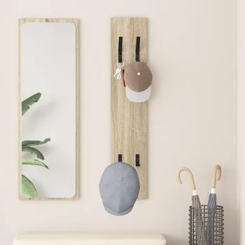 Obývací pokoj Nástěnný věšák na kabáty Nástěnný dub sonoma 20 x 1.5 x 100 cm