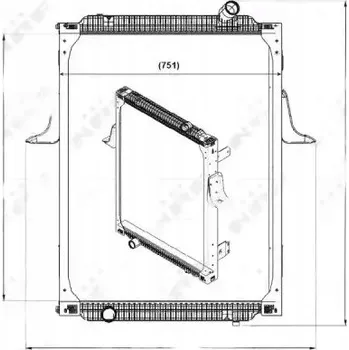 Chladič motoru NRF 539700 Chladič motoru, chlazení motoru