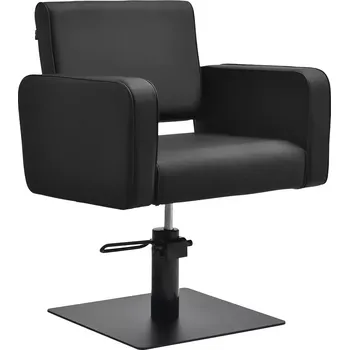 Kadeřnické křeslo Kadeřnické křeslo Bilbao - černé s černou podstavou