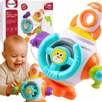 Hračka pro nejmenší MONTESSORI SENZORICKÁ KOSTKA EDUKAČNÍ POHYBLIVÁ KREATIVNÍ INTERAKTIVNÍ