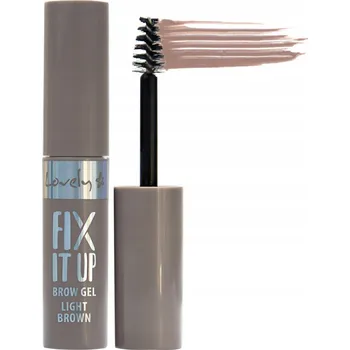 Tužka na obočí Lovely Fix It Up Brown Gel fixační gel na obočí Light Brown (Světle Hnědý)