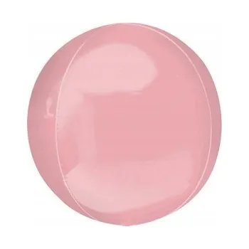 Balónek Fóliový balónek Amscan pastelově růžový 38x40 cm