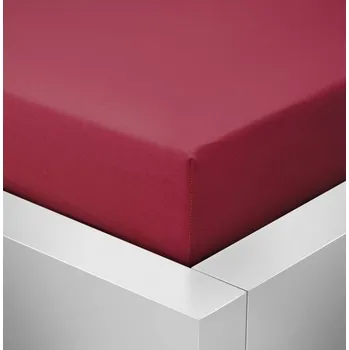 Prostěradlo Jersey vínové prostěradlo David dvoulůžko 180x200 cm Barva: Vínová, rozměr: 180x200cm