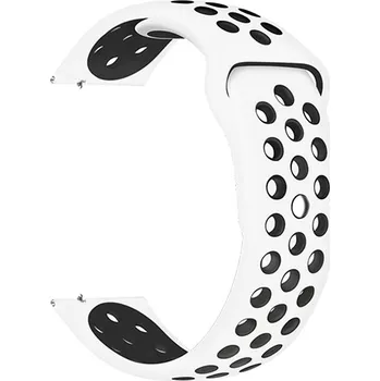 Příslušenství k chytrým hodinkám Eternico Sporty Universal Quick Release 20mm Solid Black and White