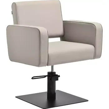 Kadeřnické křeslo Kadeřnické křeslo Bilbao - šedobéžové s černou podstavou