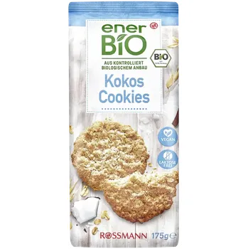 enerBiO Ovesné sušenky s kokosem 175 g