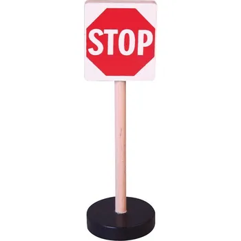 Dřevěná hračka BABU - Značka - STOP