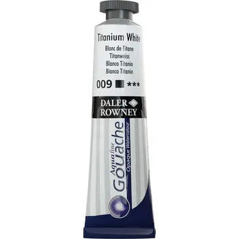 Výtvarná barva Daler Rowney Aquafine Kvašová barva Titanium White 15 ml 1 ks