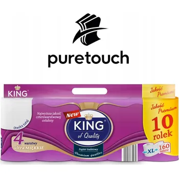 Toaletní papír Toaletní papír bez vůně King 10 ks