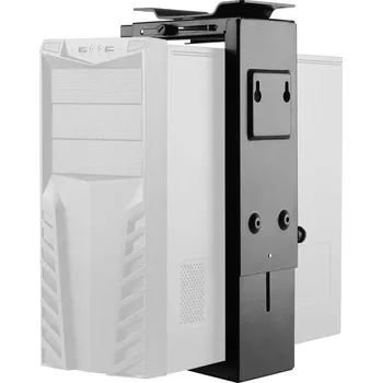 Televizní držák Neomounts Select NM-CPU100BLACK/Držák na PC/pod stůl/na stěnu/výška PC: 30-53 cm/šírka PC: 9-20 cm /otáčení 360°/černý