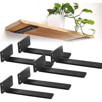 Dílenský regál Držáky pro polic police Skrytý L nosnost 75 kg odolný vůči korozi a rzi