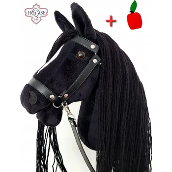Hobby horsing Sada Hobby Horse Ikar Velký (Kůň na tyči) + ohlávka černá+voda+jablko