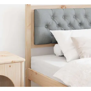 Čelo postele Hnědá a světlá šedá 90 cm Masivní borovicové dřevo