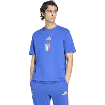 Pánské tričko Adidas Itálie 2026 DNA Graphic modré