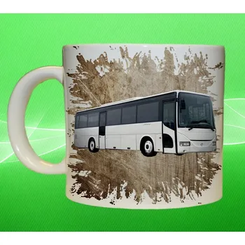 hrnek s autobusem IVECO II. hnědý 550 ml