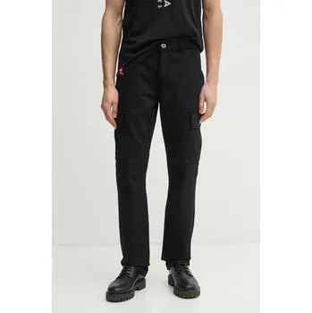 Pánské oblečení Bavlněné kalhoty Alpha Industries Agent Pant, 34, černá, 99X