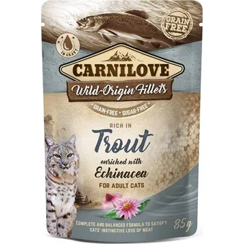 Krmivo pro kočku Kapsička CARNILOVE Cat Fillet Trout with Echinacea 85g
