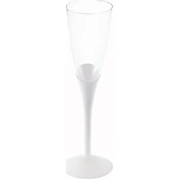 Stolování Santex Sklenička na šampaňské znovupoužitelná bílá 130 ml